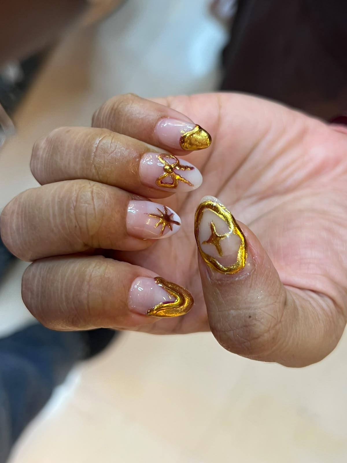 Nail art at Cozy Comb Unisex Salon